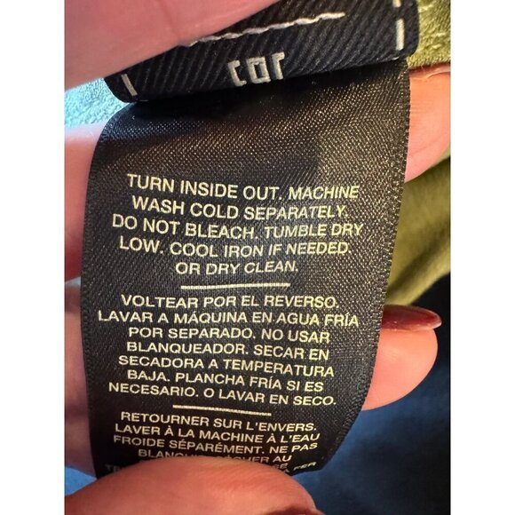 7 For All Mankind Jeans‎ Women 25 Green Denim Elastic Waist Straight Leg Ankle - Picture 11 of 11